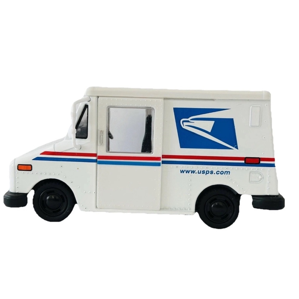 Kinsfun USPS LLV United States Postal Service Delivery Toy Truck 1:36 Pull Back - Picture 2 of 6